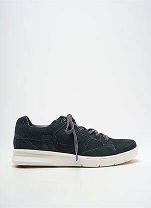 Baskets semelle amovible bout rond bleu CAT homme