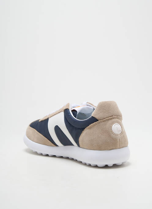 Baskets semelle amovible bout rond bleu CAMPER homme