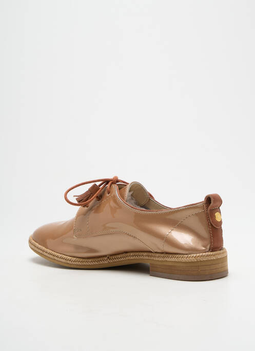 Derbies matière lisse talon plat jusqu'à 3cm beige ROSEMETAL femme
