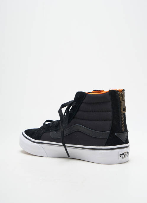 Baskets bout rond bout rond noir VANS garcon
