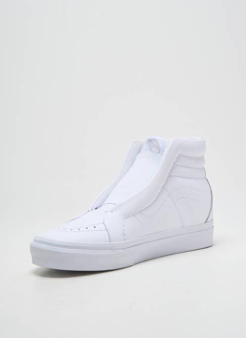 Baskets bout rond bout rond blanc VANS unisexe