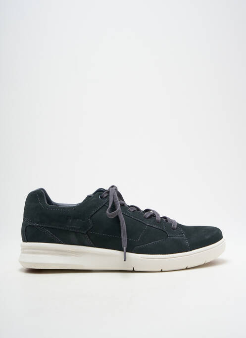 Baskets semelle amovible bout rond bleu CAT homme