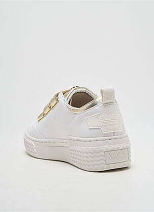 Baskets bout rond talon plat jusqu'à 3cm or PALLADIUM femme