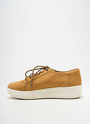 Baskets semelle amovible talon plat jusqu'à 3cm marron TIMBERLAND femme