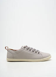 Baskets bout rond talon plat jusqu'à 3cm gris PALLADIUM femme