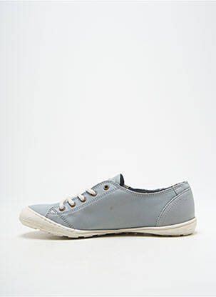 Baskets bout rond talon plat jusqu'à 3cm gris PALLADIUM femme