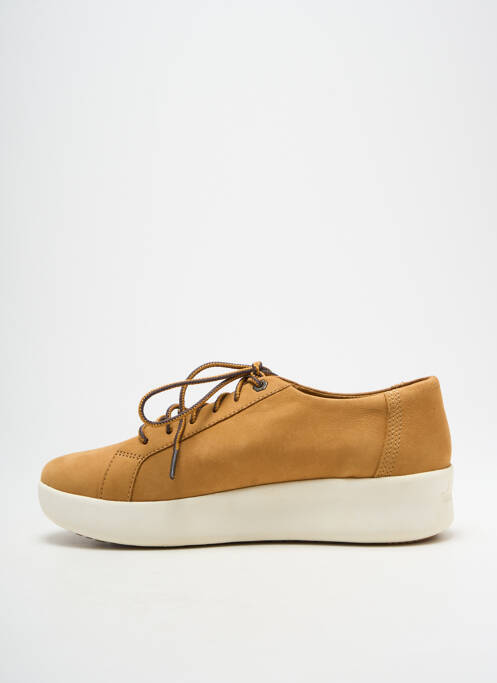 Baskets semelle amovible talon plat jusqu'à 3cm marron TIMBERLAND femme