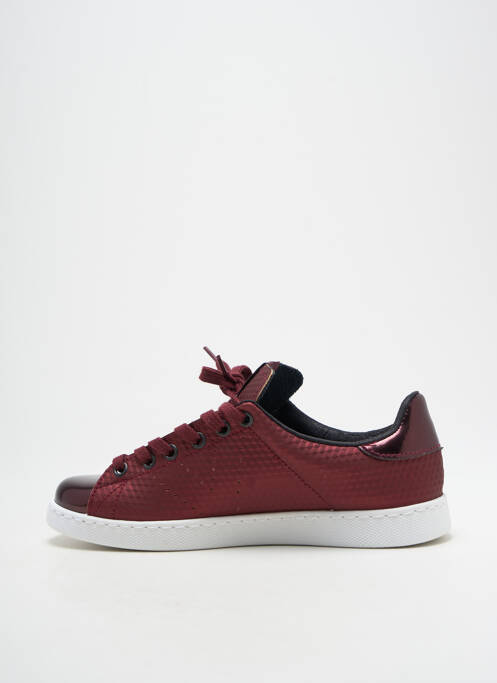 Baskets matière lisse talon plat jusqu'à 3cm violet VICTORIA femme