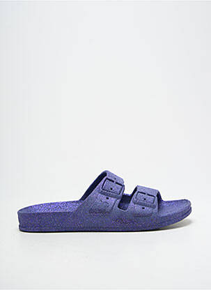 Mules/sabots bout ouvert talon plat jusqu'à 3cm bleu CACATOÈS femme