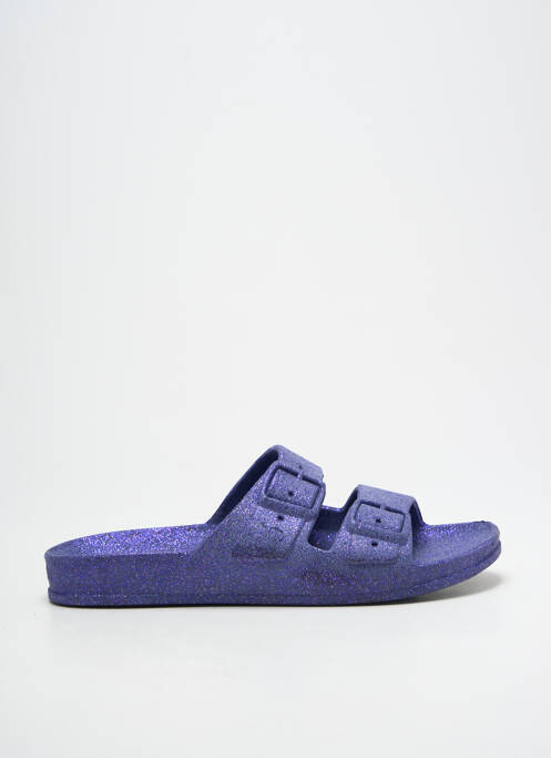 Mules/sabots bout ouvert talon plat jusqu'à 3cm bleu CACATOÈS femme