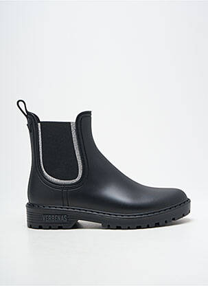 Bottines/boots matière lisse talon plat jusqu'à 3cm noir VERBENAS femme