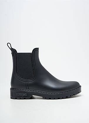Bottines/boots matière lisse talon plat jusqu'à 3cm noir VERBENAS femme
