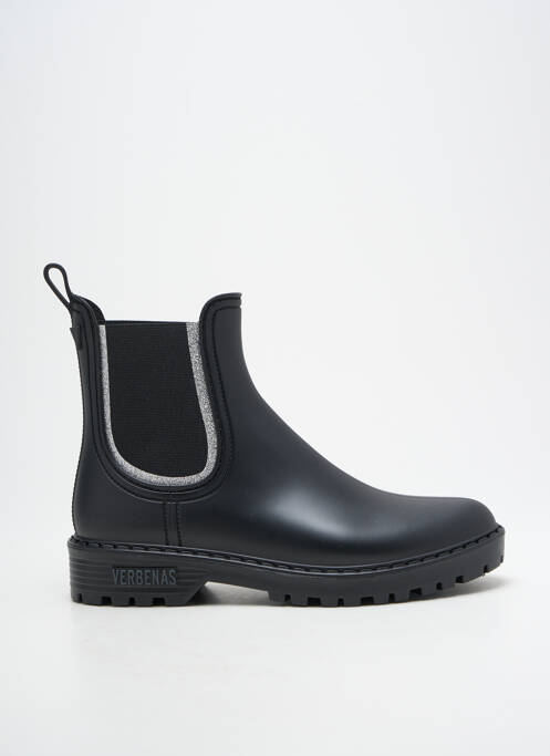 Bottines/boots matière lisse talon plat jusqu'à 3cm noir VERBENAS femme