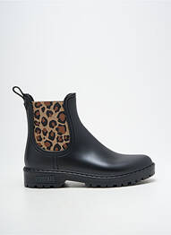 Bottines/boots matière lisse talon plat jusqu'à 3cm noir VERBENAS femme