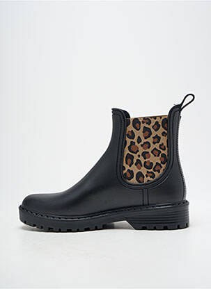 Bottines/boots matière lisse talon plat jusqu'à 3cm noir VERBENAS femme