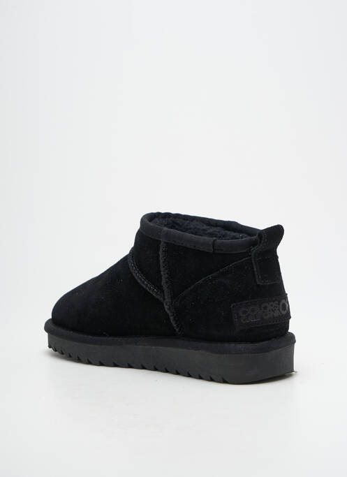 Bottines/boots fourrée talon plat jusqu'à 3cm noir COLORS OF CALIFORNIA femme