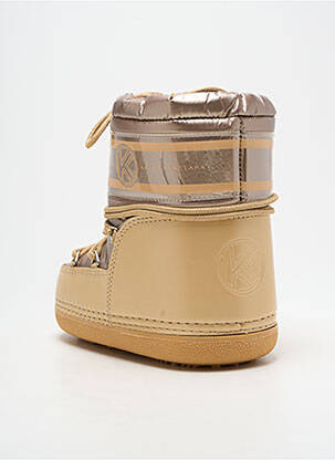 Bottines/boots bout rond talon plat jusqu'à 3cm beige KELARA femme