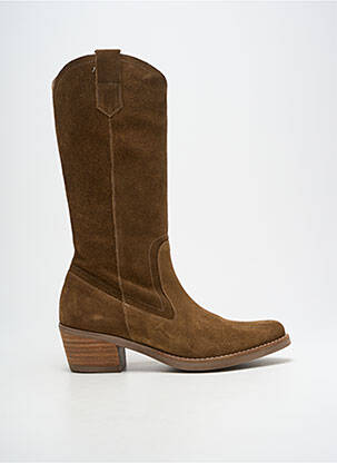 Bottes cubain talon de 4 à 6cm marron PATRICIA MILLER femme