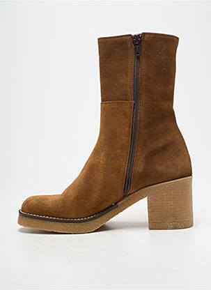 Bottines/boots nubuck talon de 4 à 6cm marron PATRICIA MILLER femme
