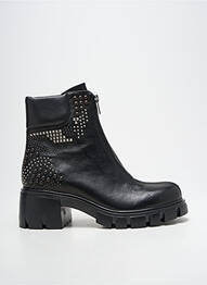 Bottines/boots matière lisse talon de 4 à 6cm noir FRU.IT femme