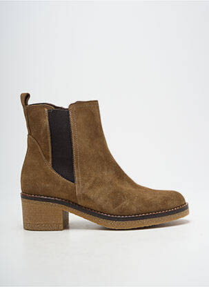 Bottines/boots nubuck talon de 4 à 6cm marron PATRICIA MILLER femme