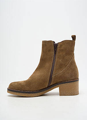 Bottines/boots nubuck talon de 4 à 6cm marron PATRICIA MILLER femme