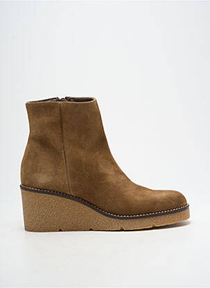 Bottines/boots nubuck talon de 7 à 9cm marron PATRICIA MILLER femme