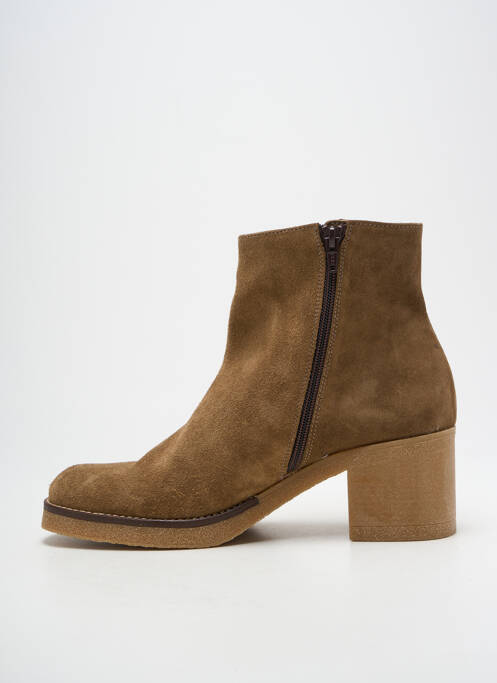 Bottines/boots nubuck talon de 4 à 6cm marron PATRICIA MILLER femme