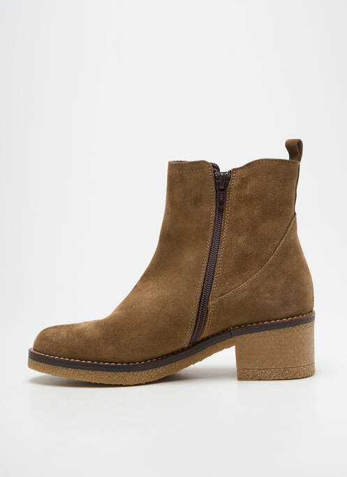 Bottines/boots nubuck talon de 4 à 6cm marron PATRICIA MILLER femme