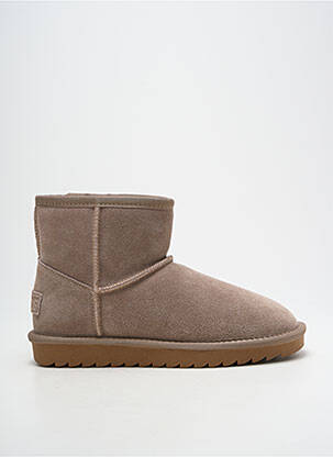 Bottines/boots fourrée talon plat jusqu'à 3cm gris COLORS OF CALIFORNIA femme