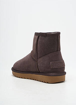 Bottines/boots fourrée talon plat jusqu'à 3cm marron fonce COLORS OF CALIFORNIA femme