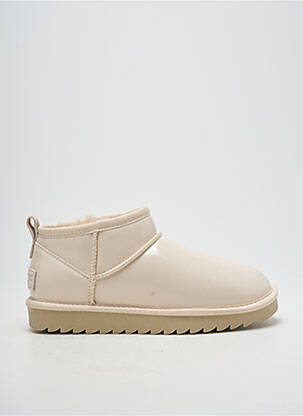 Bottines/boots fourrée talon plat jusqu'à 3cm beige COLORS OF CALIFORNIA femme