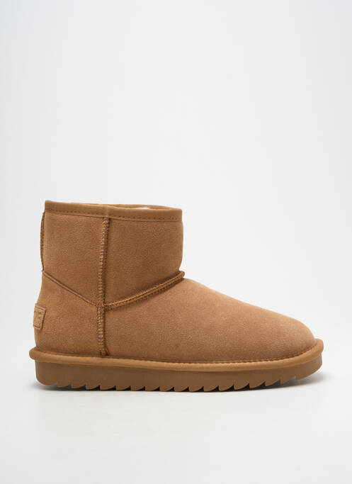 Bottines/boots fourrée talon plat jusqu'à 3cm marron COLORS OF CALIFORNIA femme