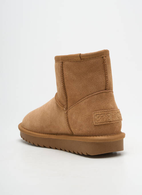 Bottines/boots fourrée talon plat jusqu'à 3cm marron COLORS OF CALIFORNIA femme