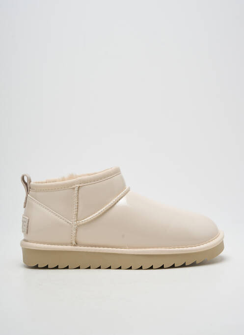 Bottines/boots fourrée talon plat jusqu'à 3cm beige COLORS OF CALIFORNIA femme