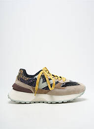 Baskets nubuck talon de 4 à 6cm noir VICTORIA femme