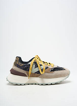 Baskets nubuck talon de 4 à 6cm noir VICTORIA femme