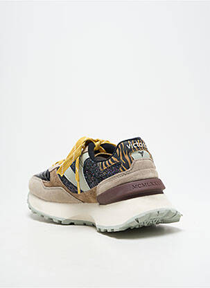 Baskets nubuck talon de 4 à 6cm noir VICTORIA femme
