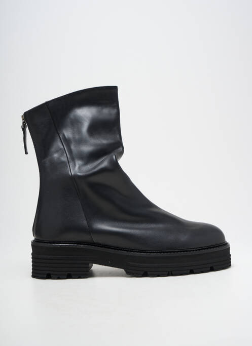 Bottines/boots matière lisse talon de 4 à 6cm noir SEMERDJIAN femme