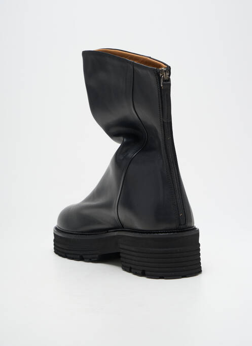 Bottines/boots matière lisse talon de 4 à 6cm noir SEMERDJIAN femme