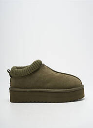 Bottines/boots fourrée talon de 4 à 6cm vert COLORS OF CALIFORNIA femme