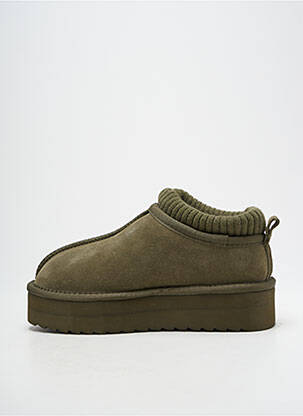 Bottines/boots fourrée talon de 4 à 6cm vert COLORS OF CALIFORNIA femme