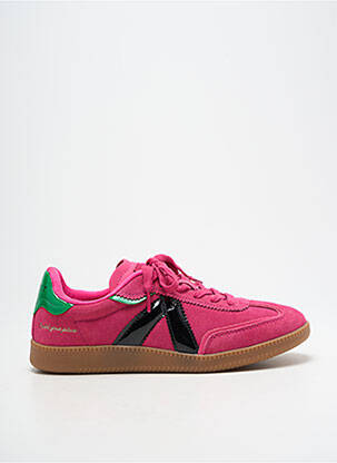 Baskets semelle amovible talon plat jusqu'à 3cm rose ASFVLT femme