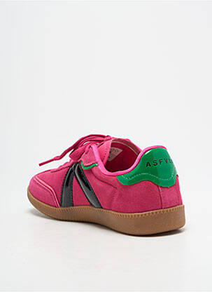 Baskets semelle amovible talon plat jusqu'à 3cm rose ASFVLT femme