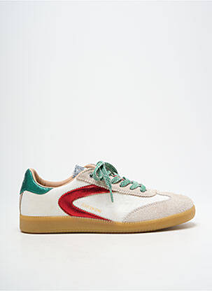 Baskets bout rond talon plat jusqu'à 3cm vert ZERO CENTCINQ femme