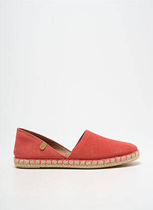 Espadrilles nubuck talon plat jusqu'à 3cm rose VERBENAS femme