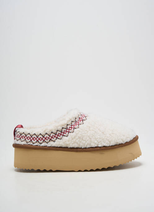 Mules/sabots talon de 4 à 6cm beige KELARA femme