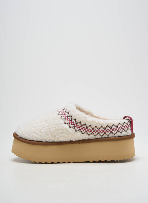 Mules/sabots talon de 4 à 6cm beige KELARA femme