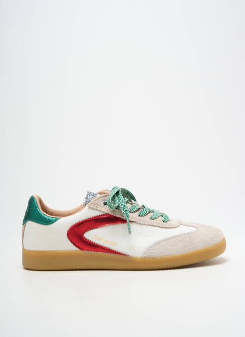 Baskets bout rond talon plat jusqu'à 3cm vert ZERO CENTCINQ femme