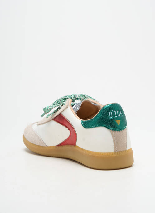 Baskets bout rond talon plat jusqu'à 3cm vert ZERO CENTCINQ femme